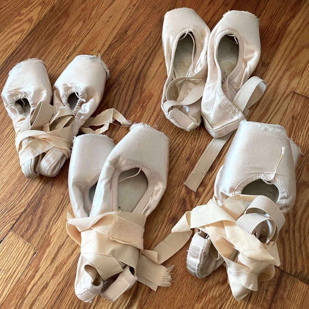 3 USED RUSSIAN POINTE RUBIN POINTE SHOES